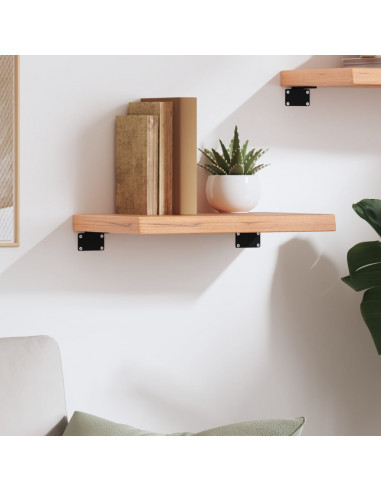 Ripiano Muro Marrone 40x30x(2-4) cm Massello Rovere Trattato