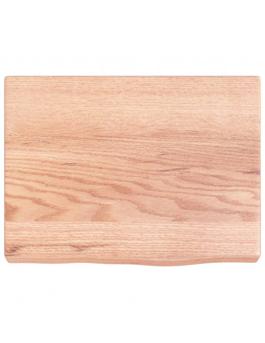 Ripiano Muro Marrone 40x30x(2-4) cm Massello Rovere Trattato