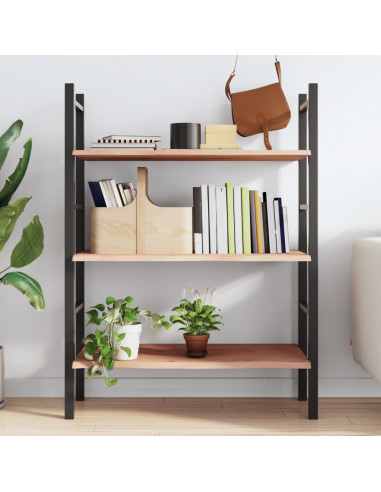 Ripiano a Parete 100x60x2 cm Legno Massello Rovere Non Trattato