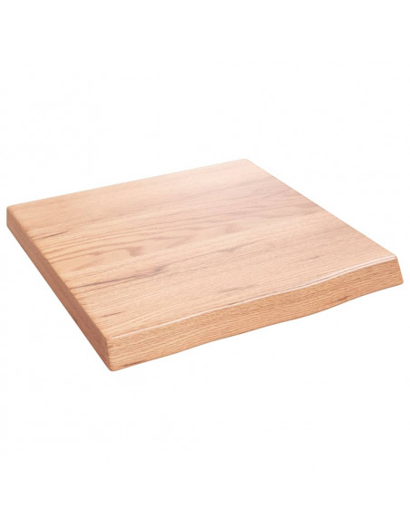 Ripiano Muro Marrone 40x40x(2-4) cm Massello Rovere Trattato