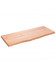 Ripiano Muro Marrone 100x40x(2-4) cm Massello Rovere Trattato 2