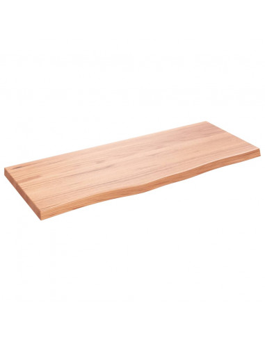 Ripiano Muro Marrone 100x40x(2-4) cm Massello Rovere Trattato