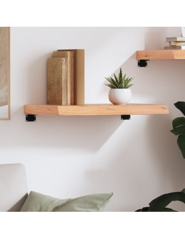 Ripiano Muro Marrone 60x40x(2-6) cm Massello Rovere Trattato