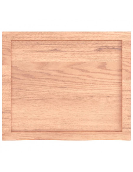Ripiano Muro Marrone 60x50x(2-4) cm Massello Rovere Trattato