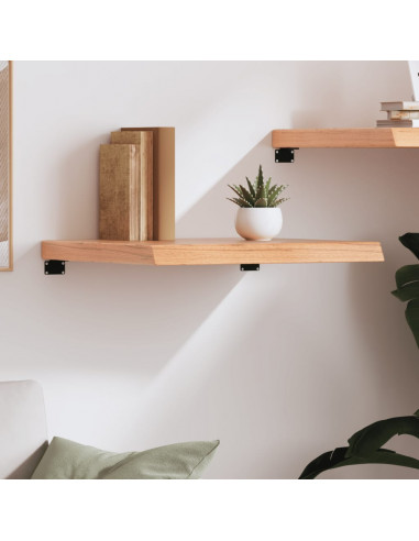 Ripiano Muro Marrone 60x60x(2-6) cm Massello Rovere Trattato