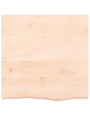 Ripiano a Parete 60x60x(2-6) cm Massello Rovere Non Trattato