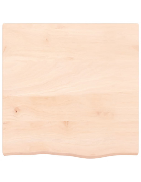 Ripiano a Parete 60x60x(2-6) cm Massello Rovere Non Trattato