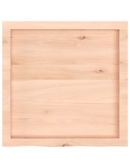 Ripiano a Parete 60x60x(2-6) cm Massello Rovere Non Trattato