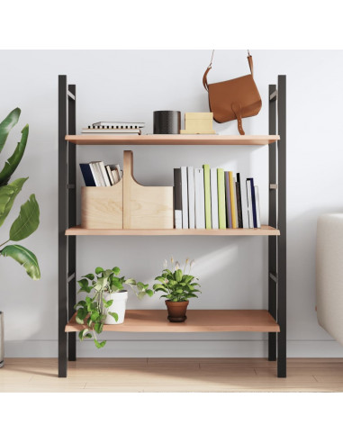 Ripiano Muro Marrone Chiaro 80x60x2 cm Massello Rovere Trattato