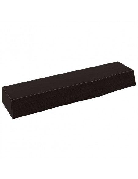 Ripiano Muro Marrone Scuro 40x10x6 cm Massello Rovere Trattato