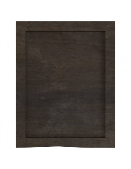 Ripiano Marrone Scuro 40x50x(2-4) cm Massello Rovere Trattato