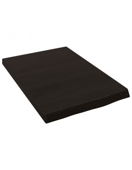 Ripiano Marrone Scuro 40x60x(2-4) cm Massello Rovere Trattato