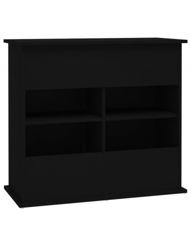 Supporto per Acquario 81x36x73 cm in Legno Multistrato Nero