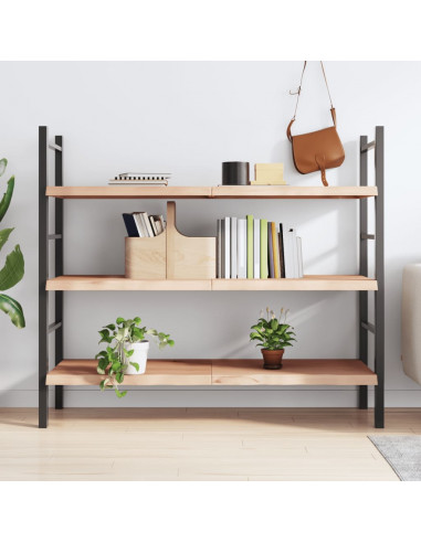 Ripiano a Parete 140x60x(2-4) cm Massello Rovere Non Trattato