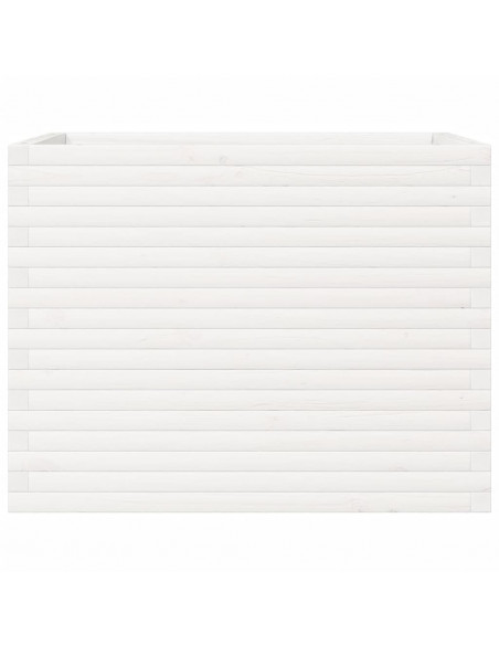 Fioriera da Giardino Bianca 90x60x68,5cm Legno Massello di Pino