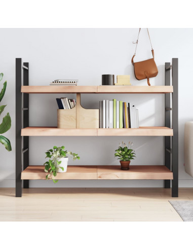 Ripiano a Parete 140x60x(2-6) cm Massello Rovere Non Trattato