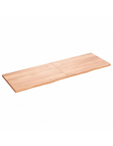 Ripiano Muro Marrone 180x60x(2-4) cm Massello Rovere Trattato