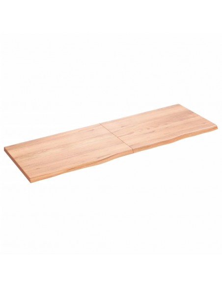 Ripiano Muro Marrone 180x60x(2-4) cm Massello Rovere Trattato