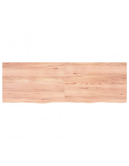 Ripiano Muro Marrone 180x60x(2-4) cm Massello Rovere Trattato