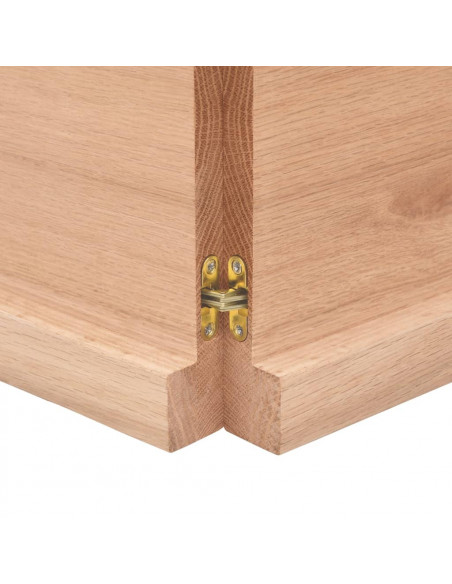 Ripiano Muro Marrone 180x60x(2-4) cm Massello Rovere Trattato