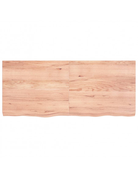 Ripiano Muro Marrone 140x60x(2-6) cm Massello Rovere Trattato
