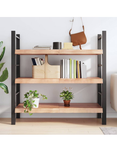 Ripiano Muro Marrone 120x50x(2-6) cm Massello Rovere Trattato