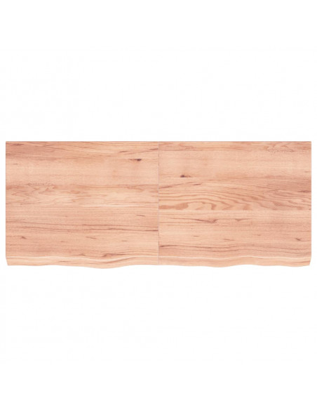Ripiano Muro Marrone 120x50x(2-6) cm Massello Rovere Trattato