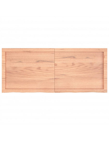 Ripiano Muro Marrone 120x50x(2-6) cm Massello Rovere Trattato