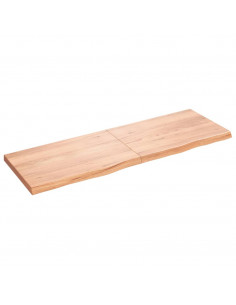 Ripiano Muro Marrone 180x60x(2-6) cm Massello Rovere Trattato 2