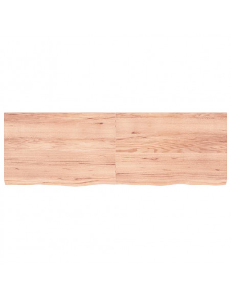 Ripiano Muro Marrone 180x60x(2-6) cm Massello Rovere Trattato