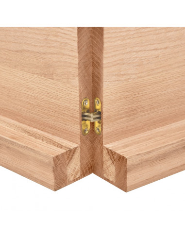 Ripiano Muro Marrone 180x60x(2-6) cm Massello Rovere Trattato