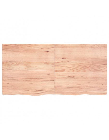 Ripiano Muro Marrone 120x60x(2-4) cm Massello Rovere Trattato