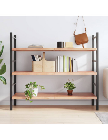 Ripiano Muro Marrone 140x50x(2-4) cm Massello Rovere Trattato