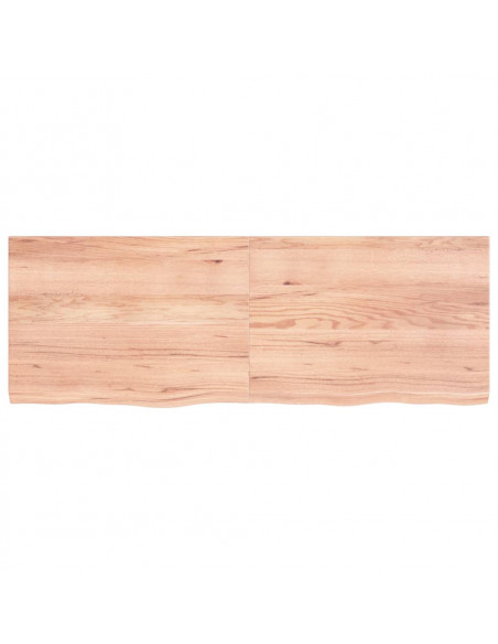 Ripiano Muro Marrone 140x50x(2-4) cm Massello Rovere Trattato