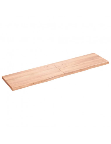 Ripiano Muro Marrone 160x40x(2-4) cm Massello Rovere Trattato