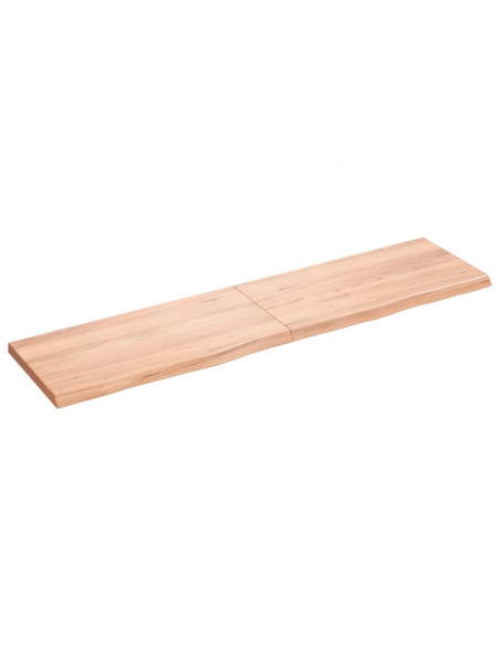 Ripiano Muro Marrone 160x40x(2-4) cm Massello Rovere Trattato