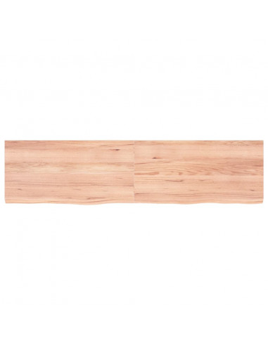Ripiano Muro Marrone 160x40x(2-4) cm Massello Rovere Trattato