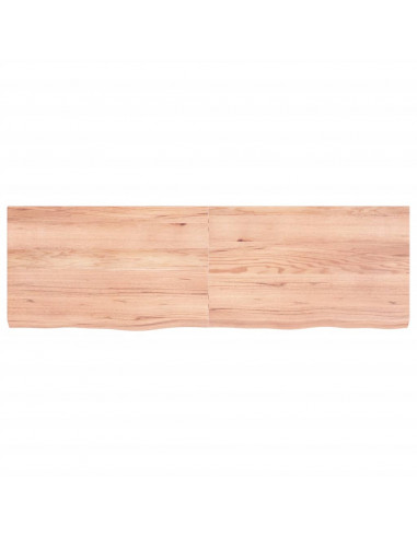 Ripiano Muro Marrone 160x50x(2-6) cm Massello Rovere Trattato