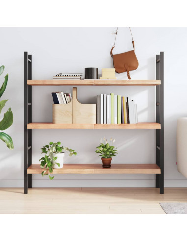 Ripiano Muro Marrone 120x40x(2-4) cm Massello Rovere Trattato