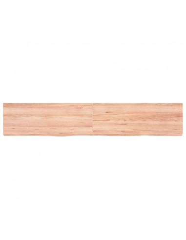 Ripiano Muro Marrone 160x30x(2-4) cm Massello Rovere Trattato