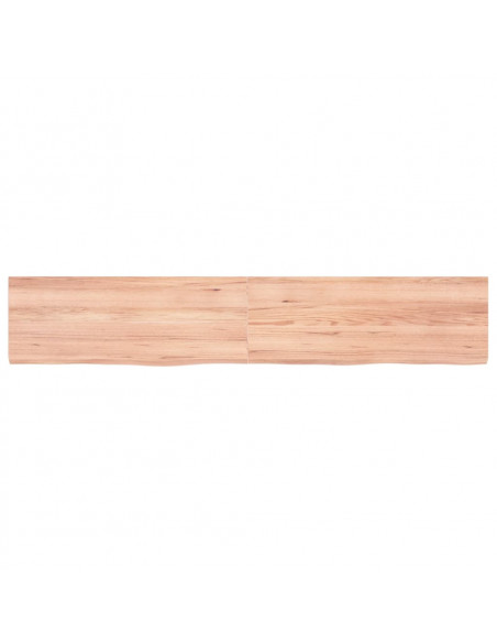 Ripiano Muro Marrone 160x30x(2-4) cm Massello Rovere Trattato