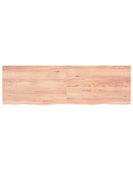 Ripiano Muro Marrone 160x50x(2-4) cm Massello Rovere Trattato
