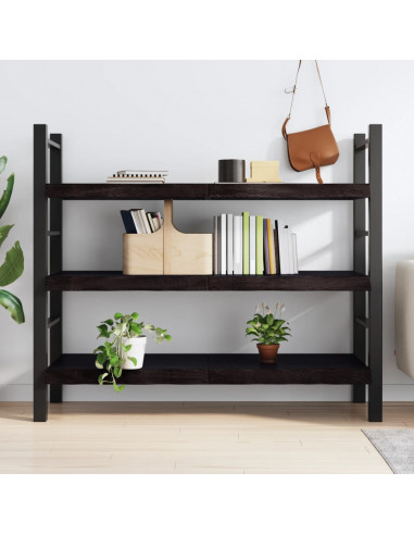 Ripiano Marrone Scuro 140x50x(2-6) cm Massello Rovere Trattato