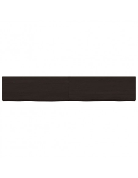 Ripiano Marrone Scuro 160x30x(2-6) cm Massello Rovere Trattato