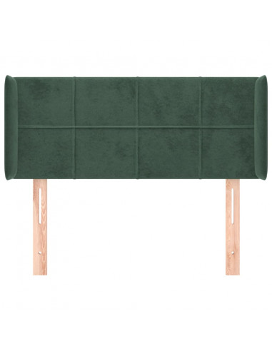 Testiera ad Orecchio Verde Scuro 83x16x78/88 cm in Velluto