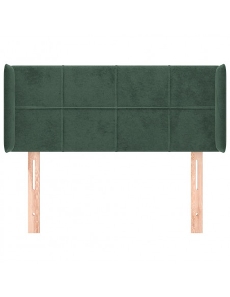 Testiera ad Orecchio Verde Scuro 83x16x78/88 cm in Velluto