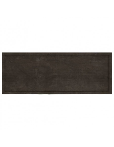 Ripiano Marrone Scuro 160x60x(2-4) cm Massello Rovere Trattato