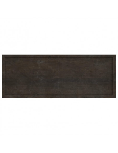 Ripiano Marrone Scuro 160x60x(2-6) cm Massello Rovere Trattato