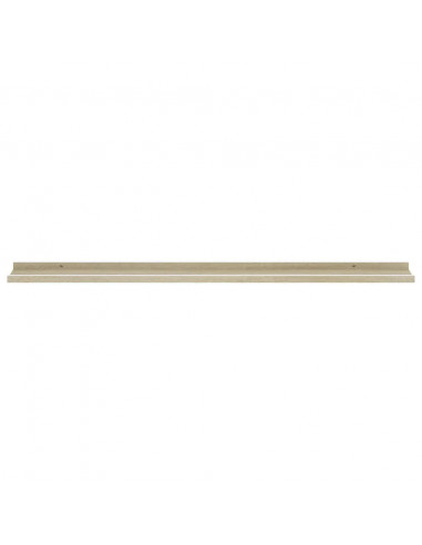 Mensole da Parete 4 pz Bianco e Rovere Sonoma 115x9x3 cm
