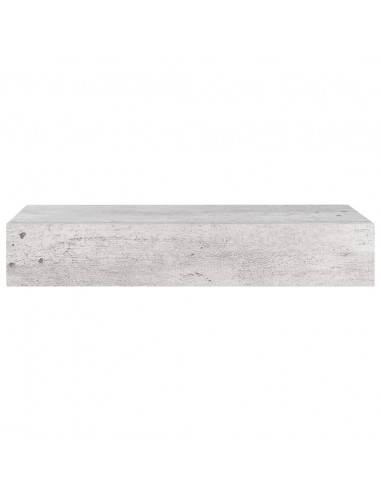 Scaffali con Cassetti 2 pz Grigio Cemento 60x23,5x10 cm in MDF